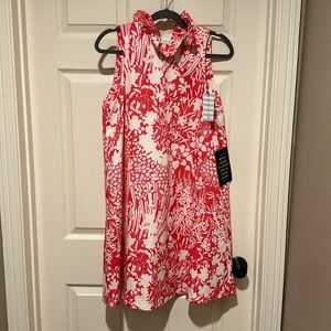 Tuckernuck NWT Hot Pink Wildflower Blythe A-Line Dress Size L  New with tags